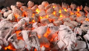 Having charcoal at the right temperature is vital when grilling.