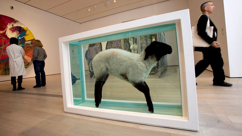 Damien Hirst sheep in formaldehyde