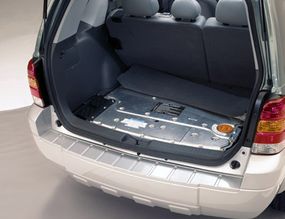 The rear seats can be folded down to allow up to 65.5 cubic feet of cargo space.