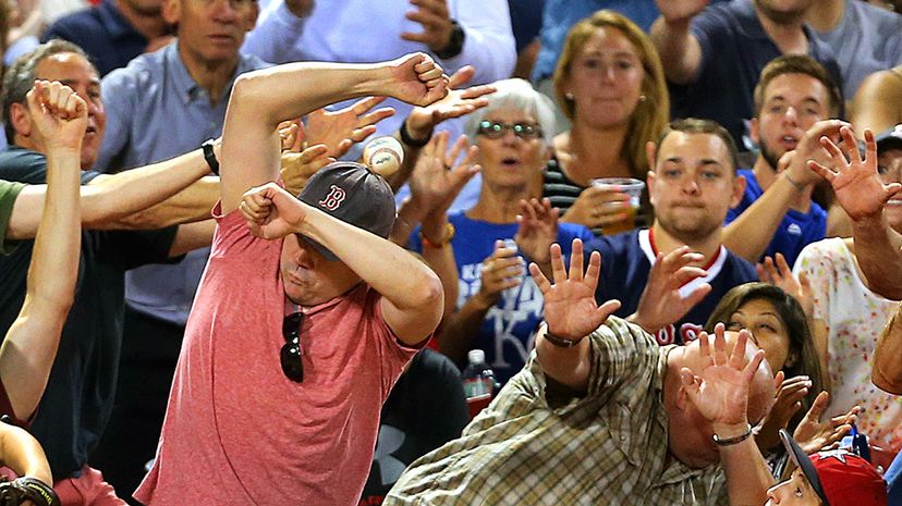 A foul ball that smacked a girl in the stands cracked her skull