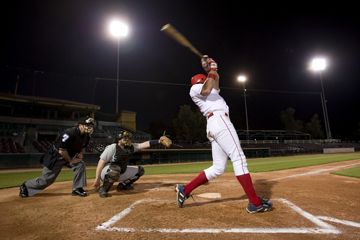 Batter, catcher and umpire