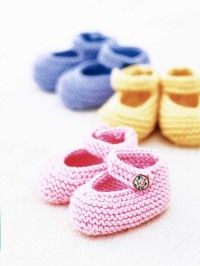 Free knitting pattern for shop baby shoes on two needles