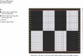 View Enlarged Image                              The diagram for our checkered pot holders.