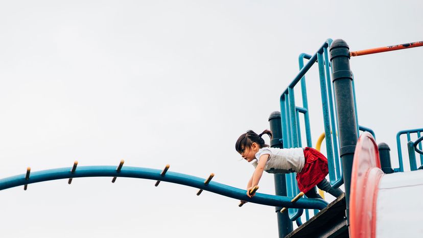 girl on playground