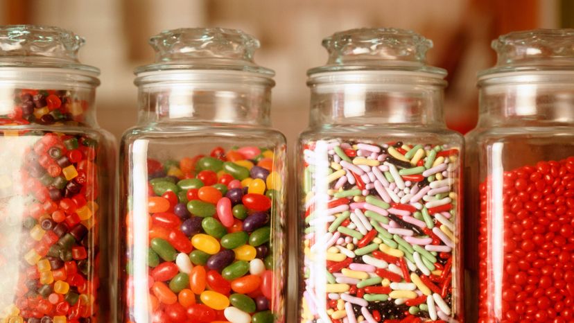 Can you guess how many candies are in each jar? Chefshots - Eric Futran/Getty Images