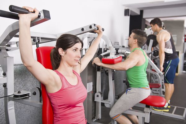 group working out