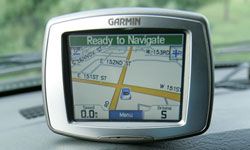 A Garmin GPS unit.