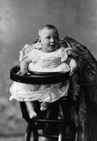 Prior to the 1920s, both young boys and girls wore dresses, usually white -- even the future King of Great Britain (George IV, shown above in 1896).