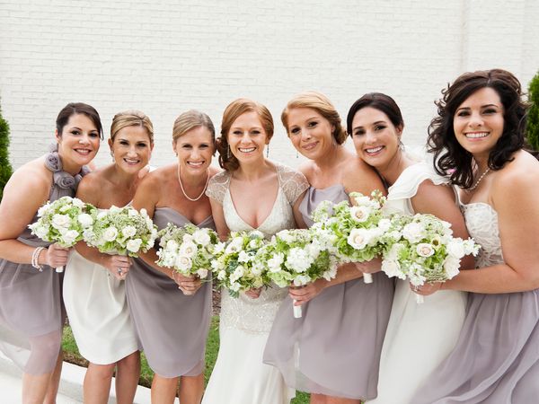 Smiling Bridal Party