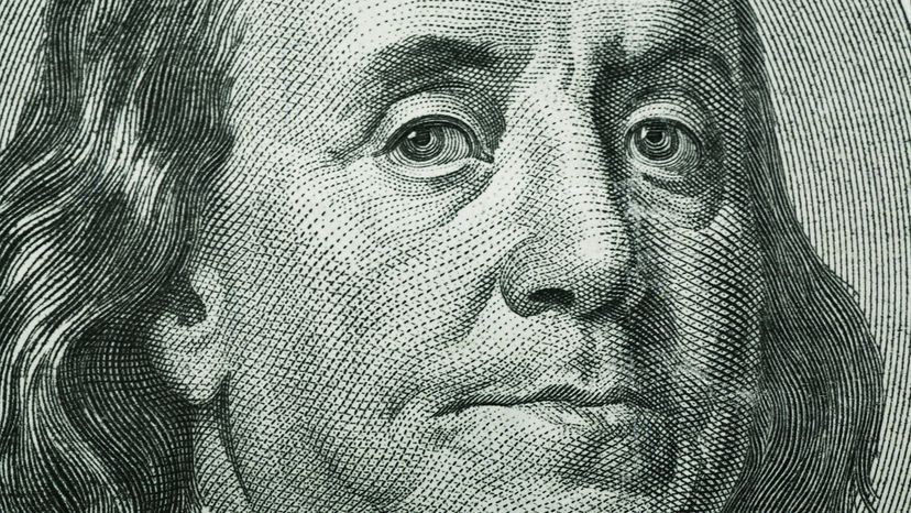 Macro photo of Ben Franklin on the One Hundred Dollar Bill