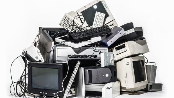 Pile of old computers