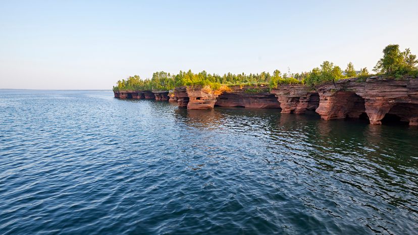 islands in a large lake