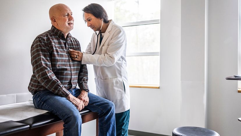 Man with doctor