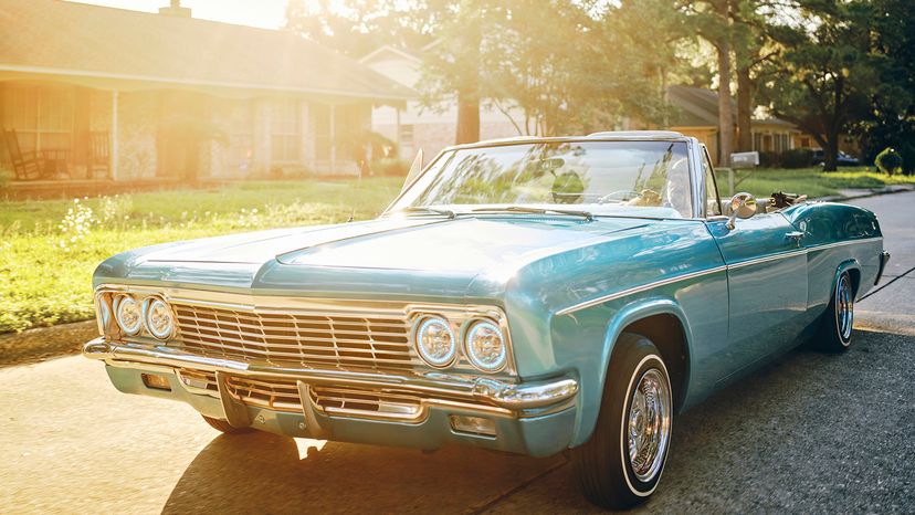 Lowrider convertible car