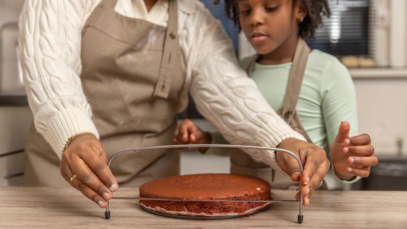 Cake leveler.
