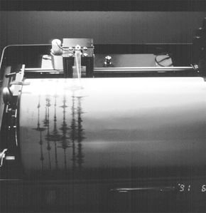 Seismograph in action