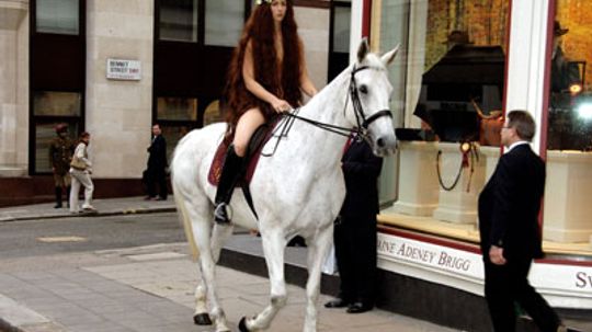 Why did Lady Godiva take a naked horse ride?