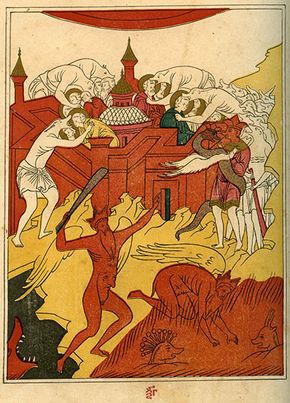 17th-century Russian manuscript shows Satan, Gog and Magog 