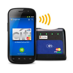 Google wallet app and payment device