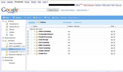 Google Docs file system