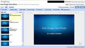 Google Docs presentation