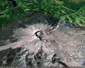 Mount St. Helens from the air