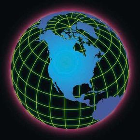 Virtual globes are actually made up of polygons.