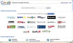 A sample of the stores that use the Google Checkout system.