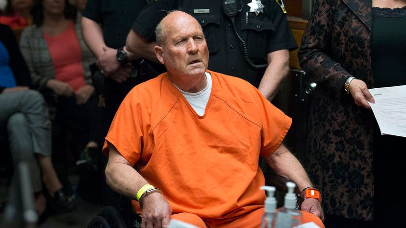 Joseph James DeAngelo, the suspected Golden State Killer, is arraigned April 27, 2018 in a Sacramento courtroom and charged with murdering Katie and Brian Maggiore in Rancho Cordova in 1978.