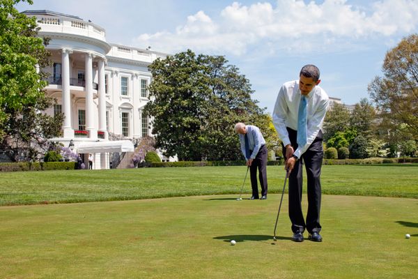 white house putting green