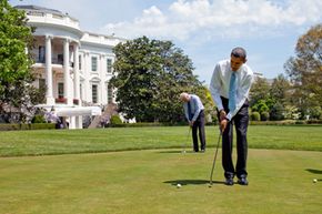 white house putting green