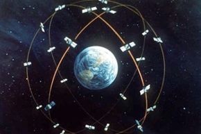 gps satellite in space