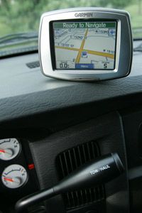 A GPS device.