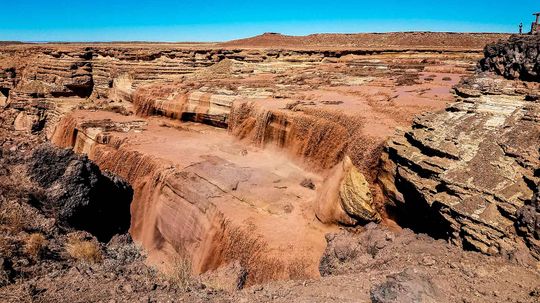 Arizona's Grand Falls Gushes to Life Again