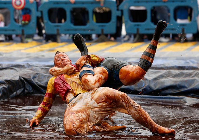 gravy wrestling, lancashire