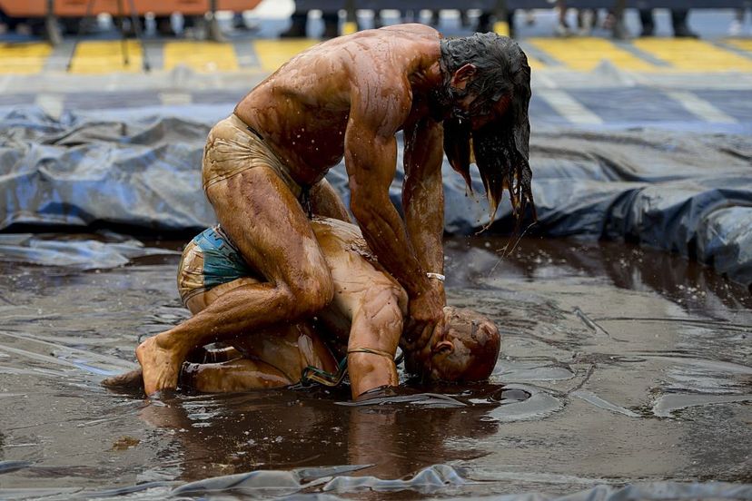 gravy wrestling, lancashire