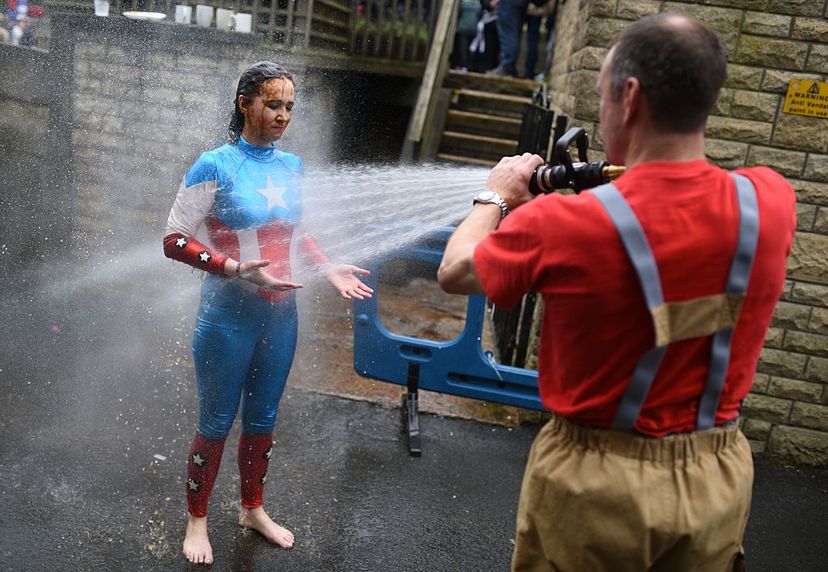 gravy wrestling, lancashire