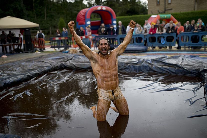 gravy wrestling, lancashire