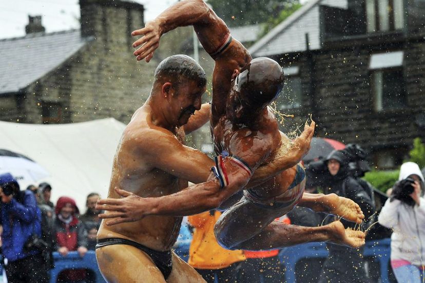 gravy wrestling, lancashire