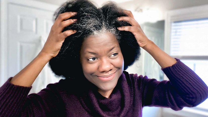 woman going gray