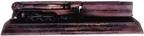 Even as a paperweight, Henry Dreyfuss's rendering of the 4-6-4 &quot;Hudson&quot; suggests speed and power.