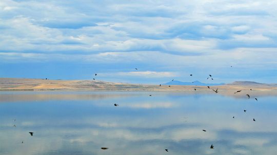 Utah's Fabled Great Salt Lake Is Shrinking