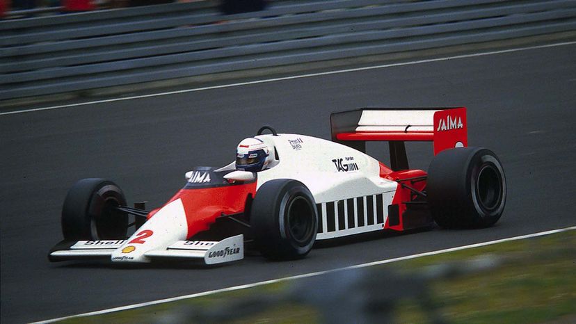 Alain Prost driving