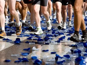 Runners generate a lot of unnecessary waste during large races.