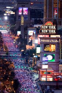 拉斯维加斯马拉松参加了一个生态拼车项目。＂width=