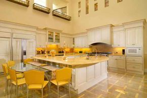 yellow kitchen