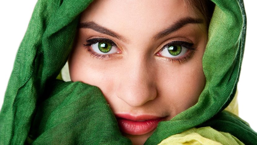 woman with green eyes