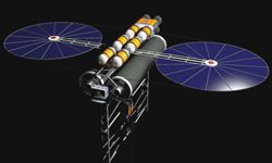 A space elevator may become an alternative to blasting rockets into the atmosphere.
