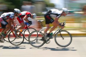 You're more likely to push yourself toward improvement if you bike with a group.