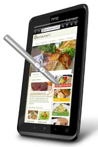 The HTC Flyer with stylus.